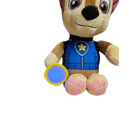Paw Patrol Chase Traffic Cop Lights & Sounds Flashlight Toy Plush Snuggle Up - Picture 2 of 8